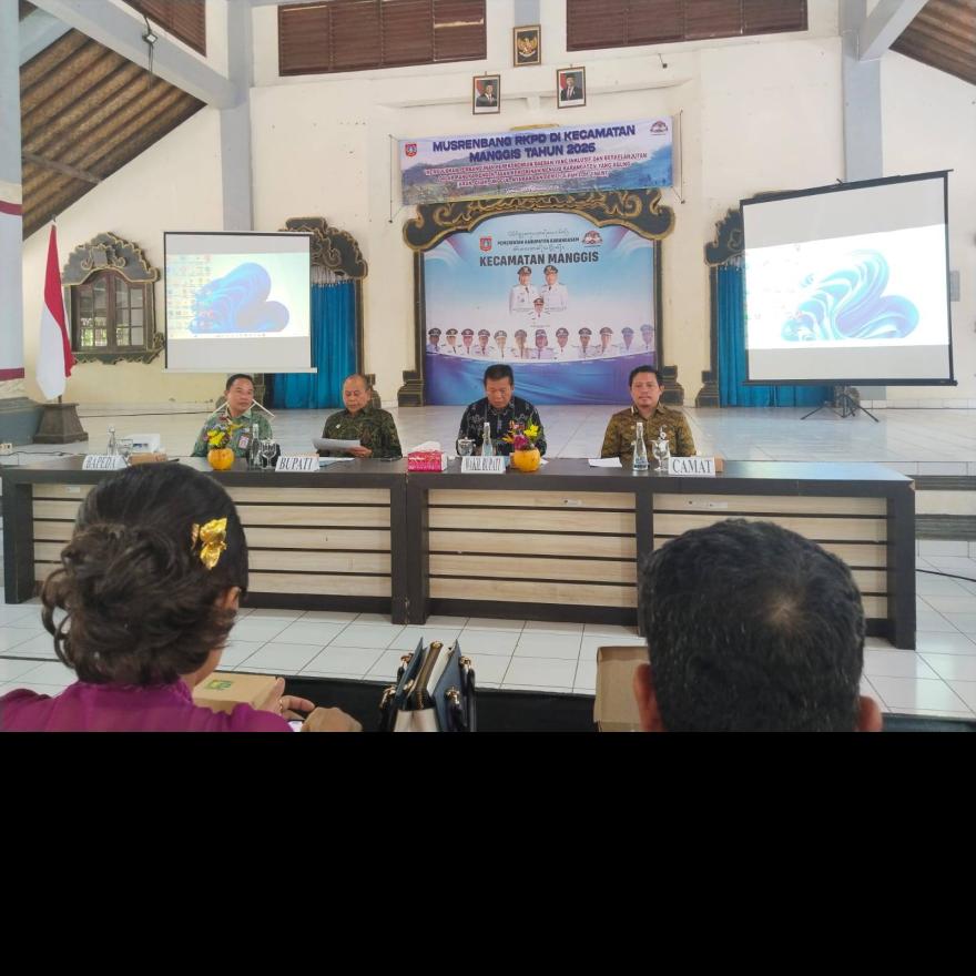 Menghadiri Undangan MUSRENBANG RKPD KECAMATAN MANGGIS TAHUN 2026